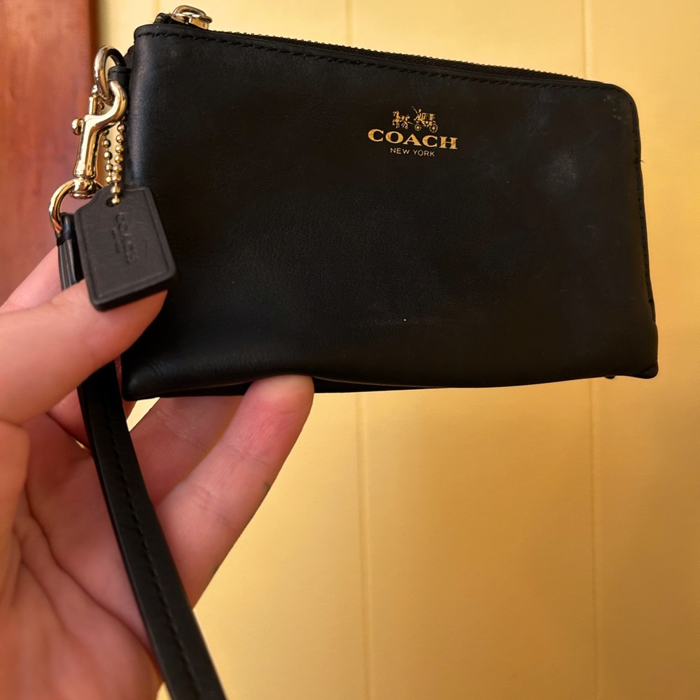 Black Coach Wristlet